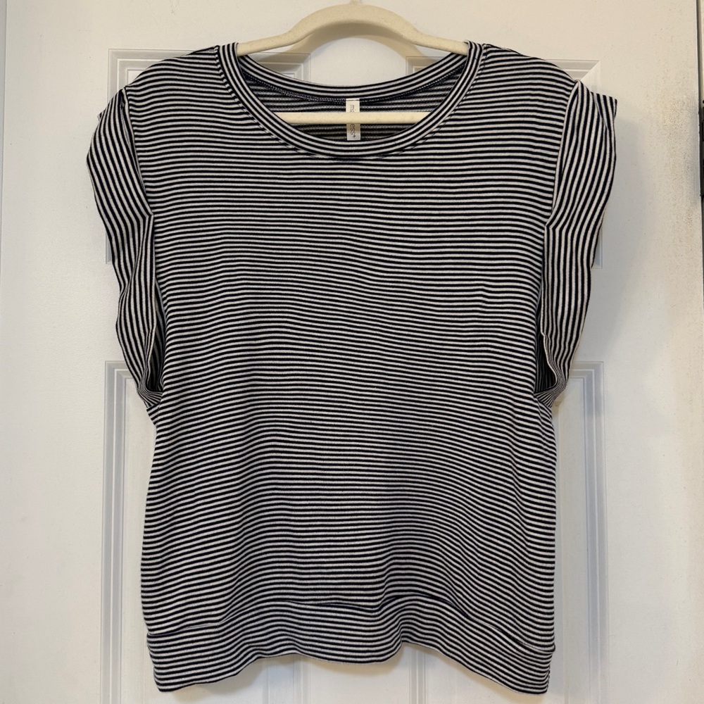 Classic Black and White Striped Women's Tee